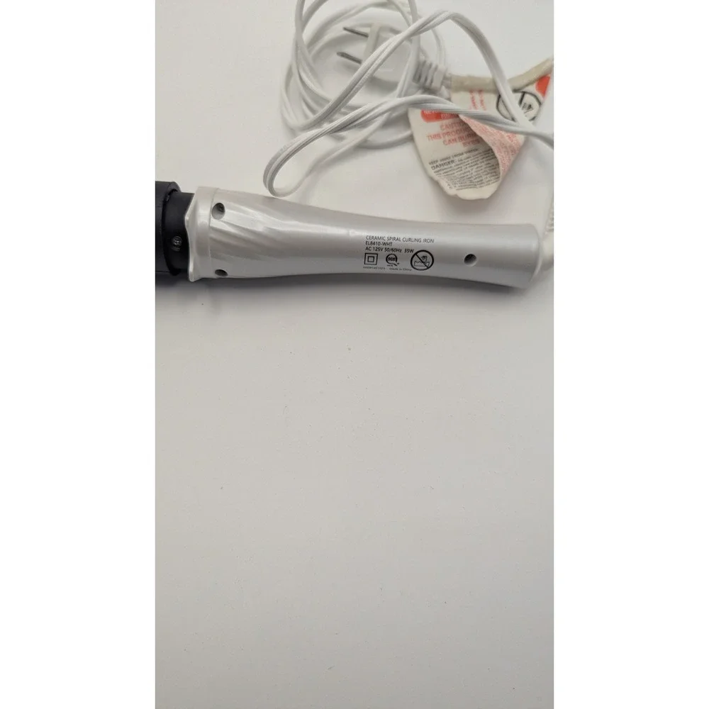 Elle Ceramic‎ Spiral Curling Iron EL8410-WHT White Gold 19mm-32mm Hair Stylist